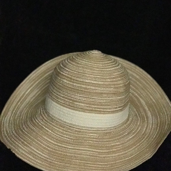 INC Concepts Metallic Textured Sun Hat (Tan) - Picture 3 of 4